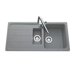 Évier granit gris Schock FORMHAUS 1 bac et demi - 1 égouttoir
