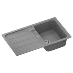 Évier granit gris Schock FORMHAUS 1 bac 1 égouttoir