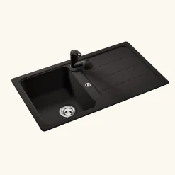 Évier granit noir Schock FORMHAUS 1 bac 1 égouttoir