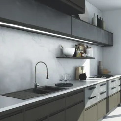 Évier granit noir Schock FORMHAUS 2 bacs 1 égouttoir