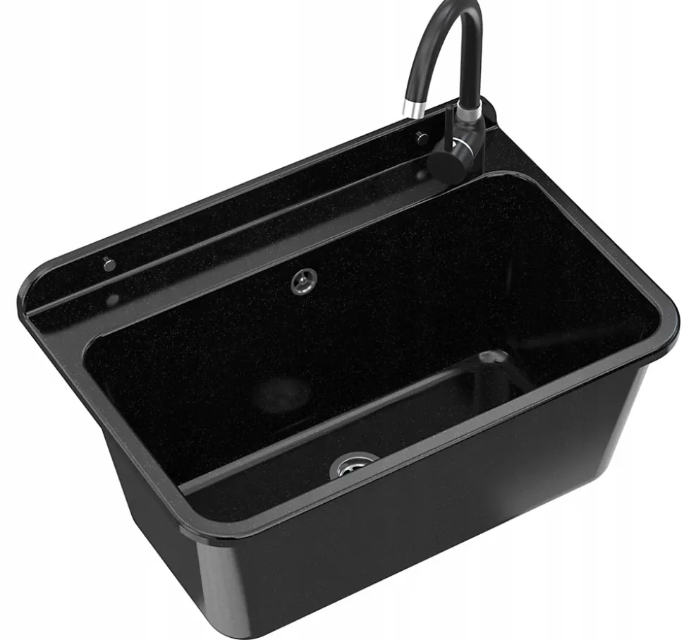 Évier Granitan Large pour Buanderie, Garage ou Chaufferie avec Siphon - 1 pièce