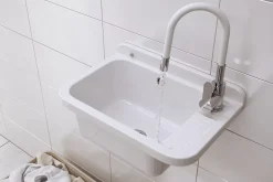 Évier Granitan Polo pour Garage, Buanderie, Local Technique avec Siphon - 1 Set