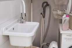 Évier Granitan Polo pour Garage, Buanderie, Local Technique avec Siphon - 1 Set