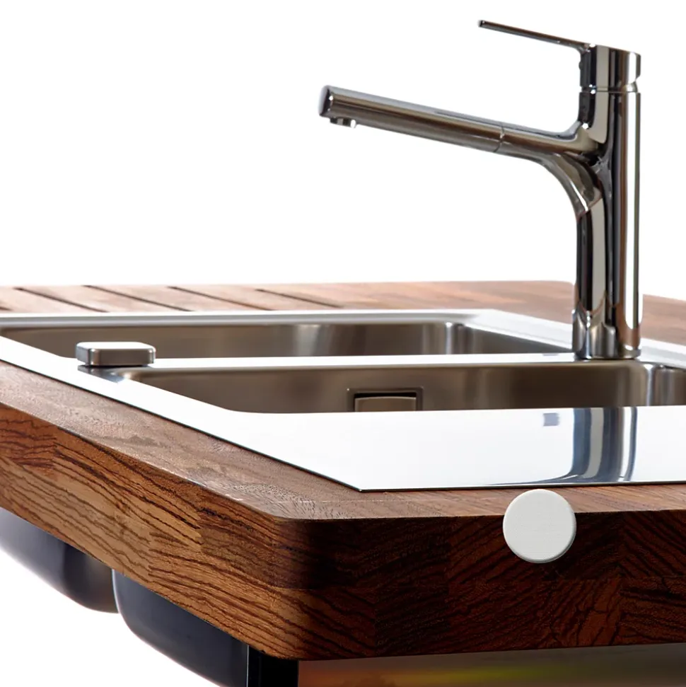 Évier inox mini structure Luisina FAGOTTO 2 bacs 1 égouttoir