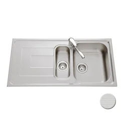 Évier inox mini structure Luisina DEBUSSY 1 bac et demi - 1 égouttoir