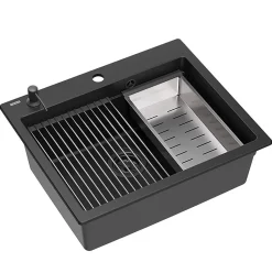 Évier Rea Kurt 110 Black 50X59,5X21,5Cm