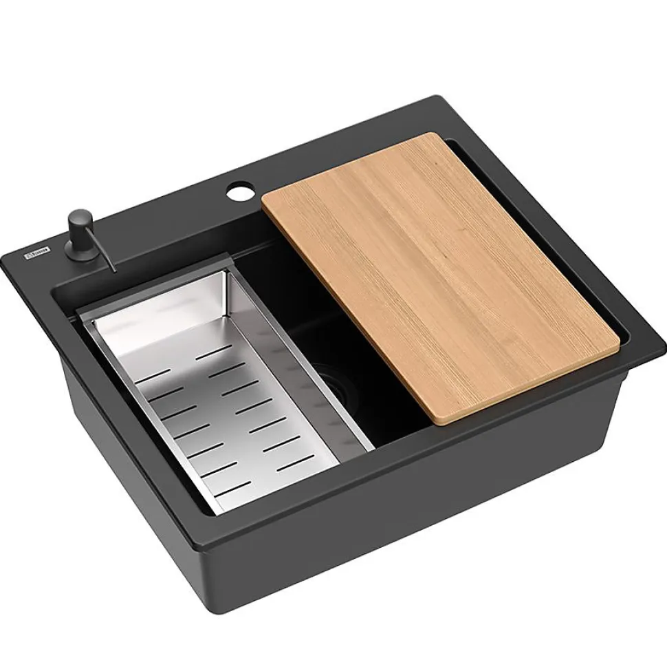 Évier Rea Kurt 110 Black 50X59,5X21,5Cm