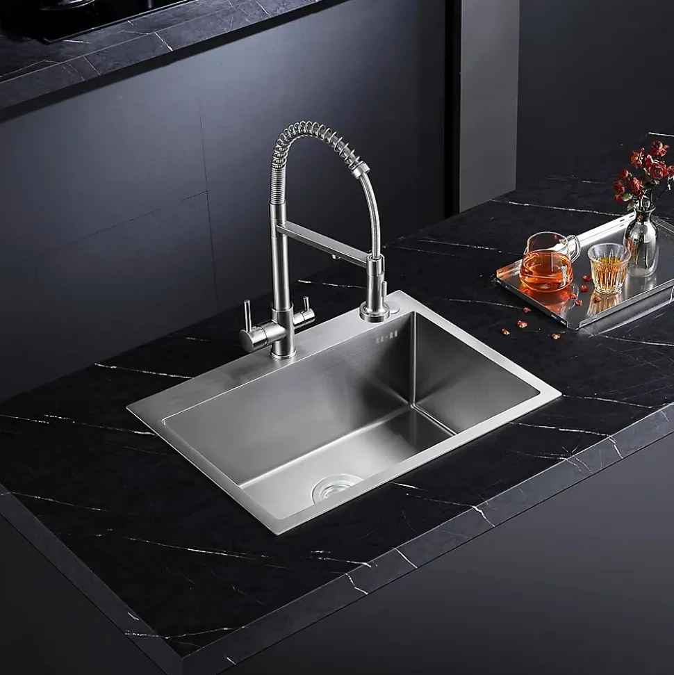 Évier Rea Liam Brush Nickel 58x45x18,5cm