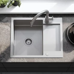 Évier Rea Paul Brush Nickel 60x48x18,5cm