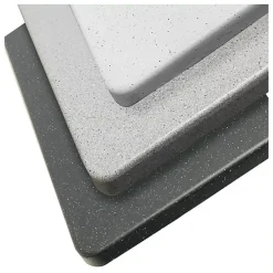 Évier RESIROC avec 1 bac + égouttoir 100cm - gris