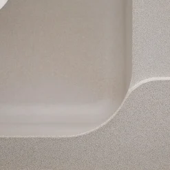 Évier résine beige moucheté Ewi ZIGGY 2 bacs 1 égouttoir