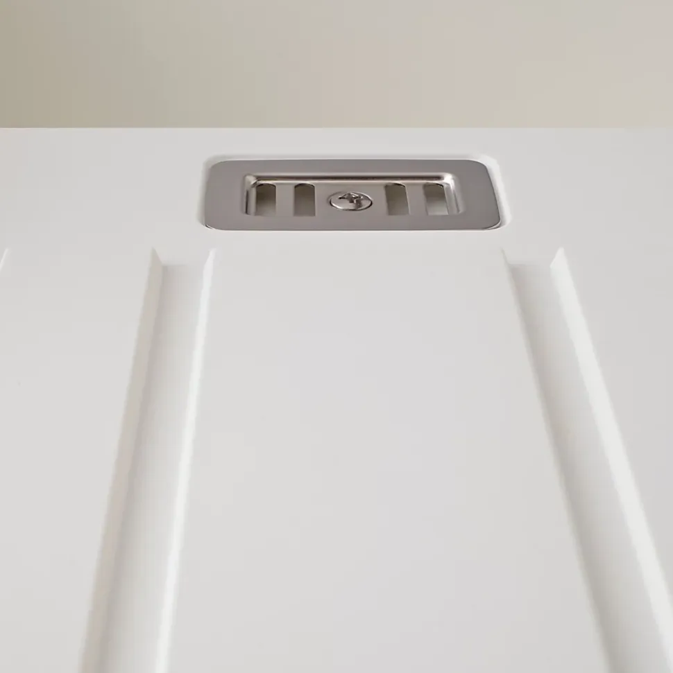 Évier résine blanc PLUTON 1 bac 1 égouttoir