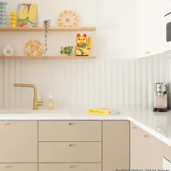 Évier résine blanc TUNIA 1 bac 1 égouttoir