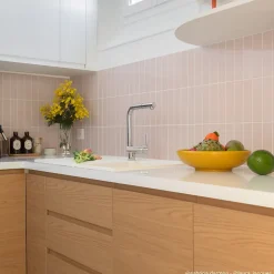 Évier résine blanc TUNIA 1 bac 1 égouttoir