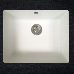 Évier résine blanc ZAK 1 bac 540x440