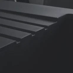 Évier résine noir PLUTON 2 bacs 1 égouttoir