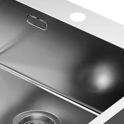 Évier SOL avec finition brossée en acier inoxydable Kibath