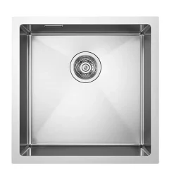 Évier SOLUT avec finition brossée en acier inoxydable Kibath