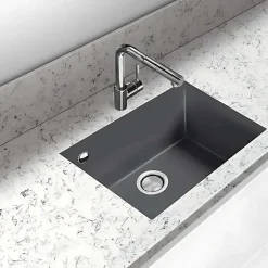 Évier sous-plan 1 Cuve 69x40x20cm R5mm - Quartz Concrete - Quadra BE FRÉCAN