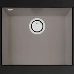 Évier sous-plan 1 Cuve 49x40x20cm R5mm - Quartz Tartufe - Quadra BE FRÉCAN