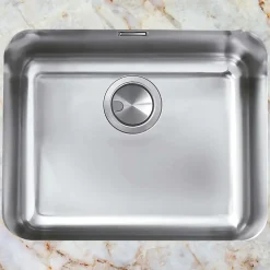 Évier sous-plan 1 Cuve 34x40x18cm R60mm - Acier inox 18/10 - BM Top FRÉCAN