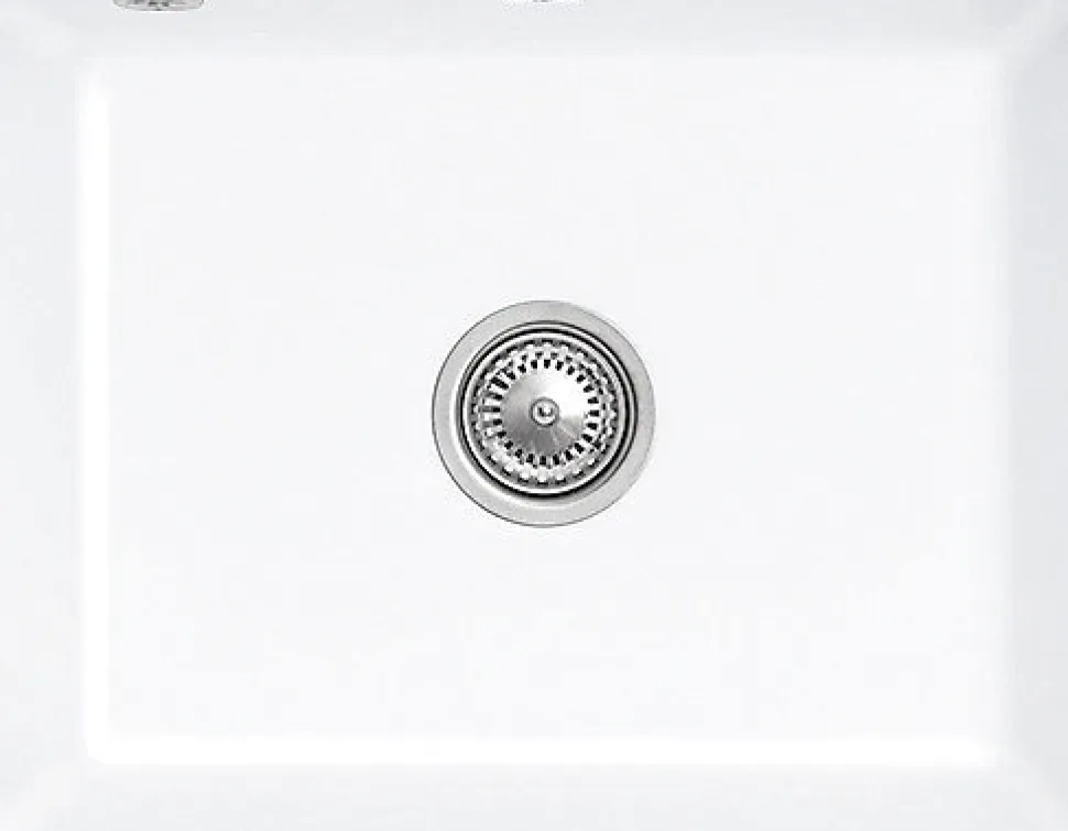 Évier sous-plan en céramique 1 cuve à encastrer Villeroy & Boch Subway blanc brillant