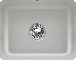 Évier sous-plan en céramique 1 cuve à encastrer Villeroy & Boch Cisterna gris moyen