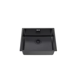 Évier sous-plan en inox finition noir mat 1 bac à encastrer Essebagno Inoxa 54
