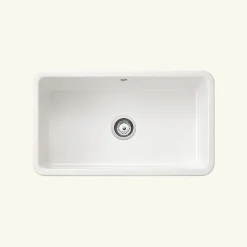 Évier timbre d'office céramique blanc Sanindusa FARMHOUSE 1 bac 795x460