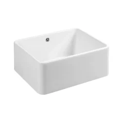 Évier timbre d'office céramique blanc Sanindusa FARMHOUSE XS 1 bac 590x458