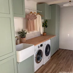 Évier timbre d'office céramique blanc Sanindusa FARMHOUSE XS 1 bac 590x458