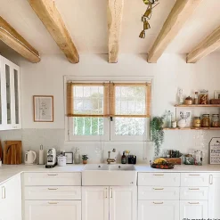 Évier timbre d'office céramique blanc EKIO II 2 bacs