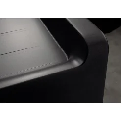 Évier timbre d'office granit Schock LARGO noir magma 1 bac 1 égouttoir