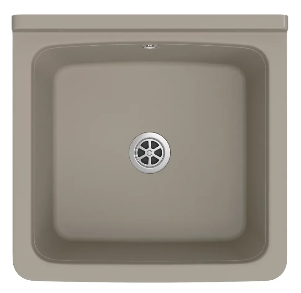 Évier Zorghoek Orta Granitan pour Garage, Buanderie - Beige