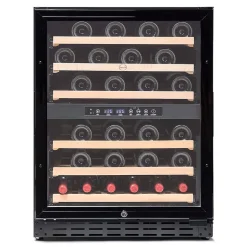 Vinobox 50 bouteilles. Cave à vin noir 2 zones