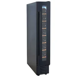 Vinobox Design 7 bouteilles. Cave à vin noir électrique