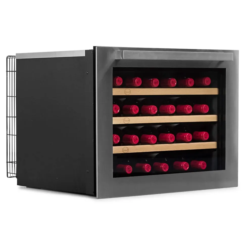 Vinobox Design 24 bouteilles. Cave à vin inox électrique