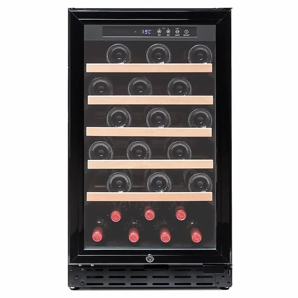 Vinobox Grand cru 40 bouteilles. Cave à vin noir 1 zone