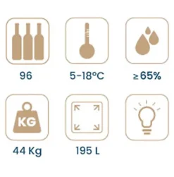 Vinobox Pro 96 bouteilles. Cave à vin électrique