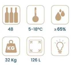 Vinobox Pro 48 bouteilles. Cave à vin électrique