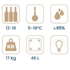 Vinobox Pro 16 bouteilles. Cave à vin électrique