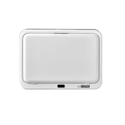 WELLHOME Poubelle de recyclage intelligente sans pied avec ouverture automatique et contact manuel 15L+15L 35,5x26x60cm Blanc
