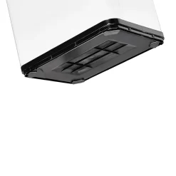 WELLHOME Poubelle de recyclage intelligente sans pied avec ouverture automatique et contact manuel 15L+15L 35,5x26x60cm Blanc