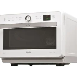 WHIRLPOOL JT469WH - Micro-ondes Jet Chef - 33 L - 6ème SENS Combi Crisp Vapeur - Cavité Inox - Plateau tournant 36 cm - Blanc