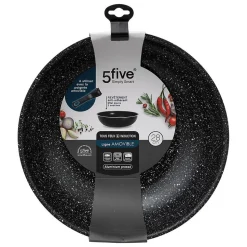 Wok aluminium pressé 28 cm Amovible - 5Five