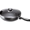 Wok anti adhésif 28cm avec couvercle Beka 13078284 pro induc anthracite