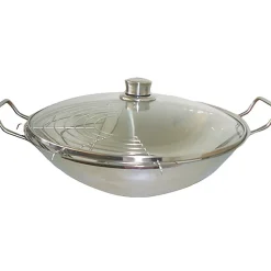 Wok avec couvercle verre Bosch HEZ390090