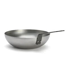 Wok bombé en acier 24cm De Buyer 5617.24 mineral b