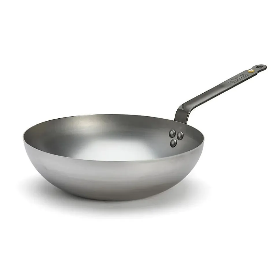 Wok bombé en acier 24cm De Buyer 5617.24 mineral b