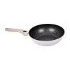 Wok en aluminium lilas H. 13,5 x L. 29 cm Durandal Equilibre Céramique